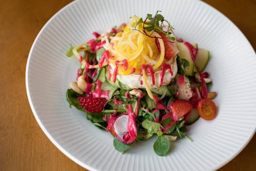 colorful nutrient-dense salad