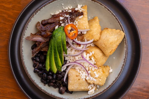 A colorful plate of nutrient-rich foods