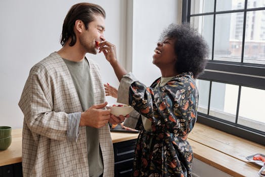 man enjoying a healthy breakfast