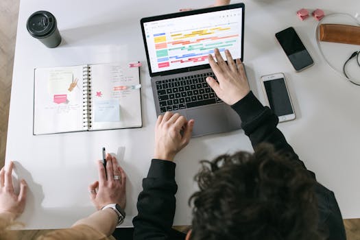 image of a man planning his meals and schedule