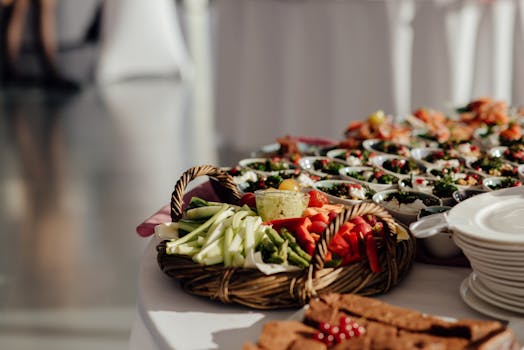 colorful vegetable platter