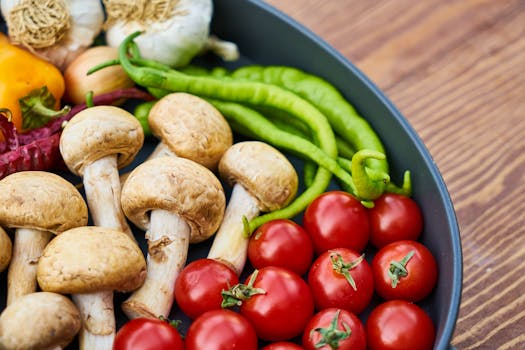 colorful plate of vegetables