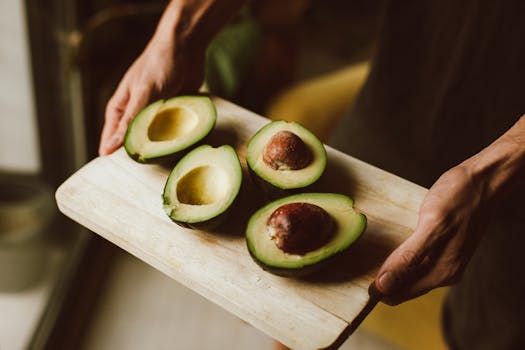 healthy fats on a plate