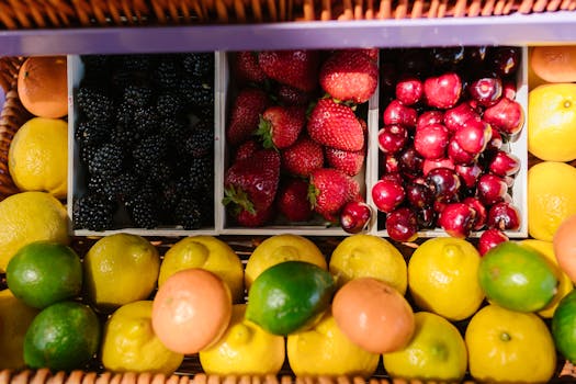 fresh citrus and berries